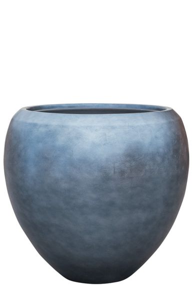 Grote baq plantenbak blauw zilver